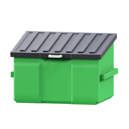 Garbage Bin  3D Icon