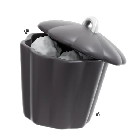 3 D Trash Can Icon Illustration 3D Icon