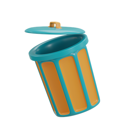 Garbage Can  3D Icon