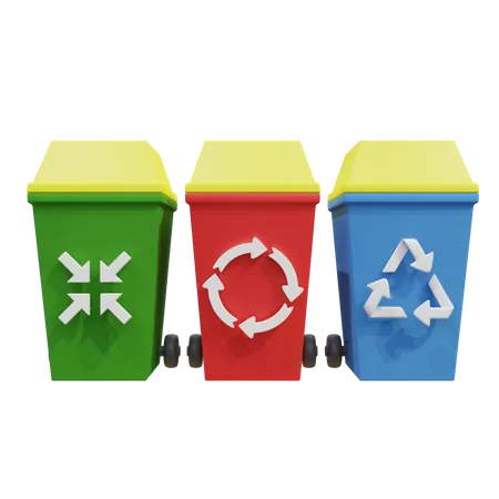 Garbage Can  3D Icon