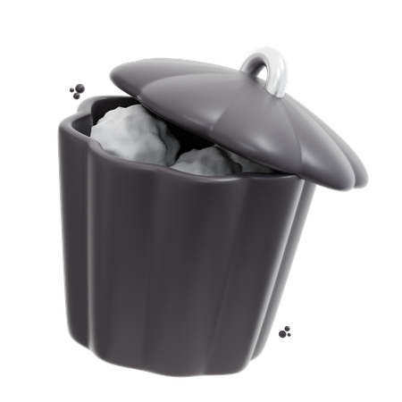 Garbage Can  3D Icon