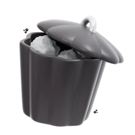 Garbage Can  3D Icon