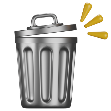 Garbage Can  3D Icon