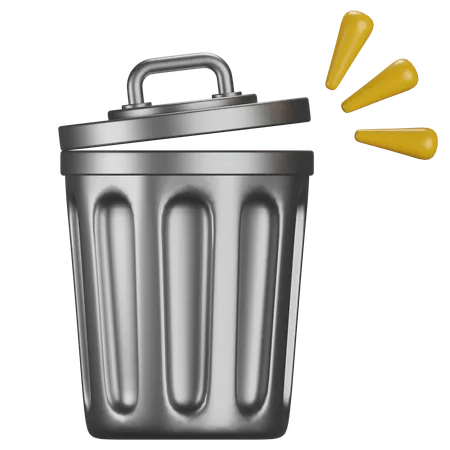 Garbage Can  3D Icon