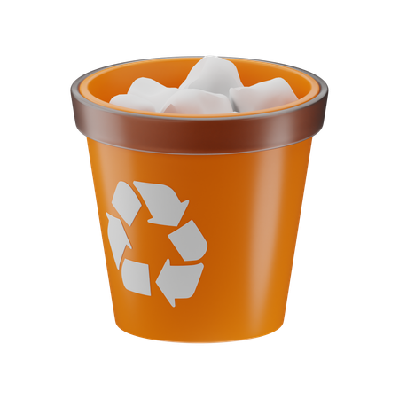 Garbage Can  3D Icon