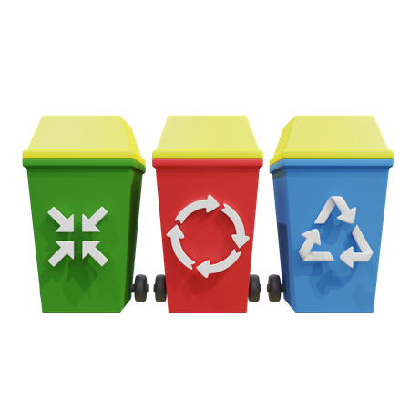 Garbage Can 3D Icon