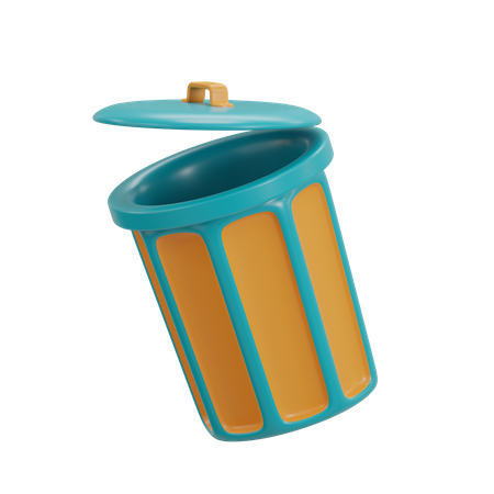 Garbage Can  3D Icon