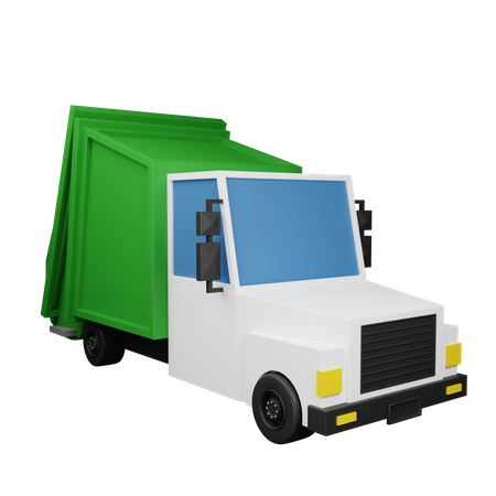 Garbage Truck 3D Icon