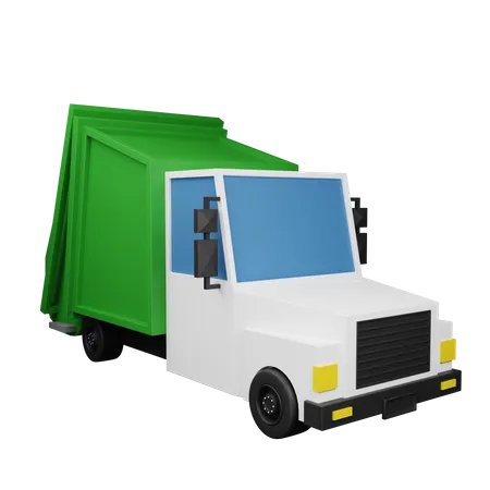 Garbage Truck 3D Icon