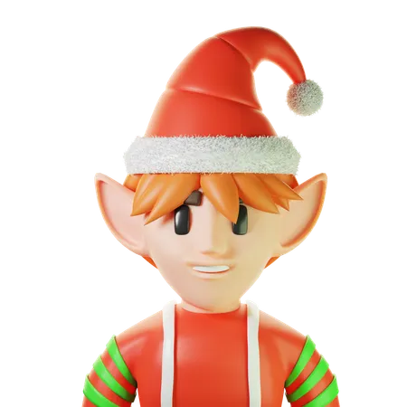 Garçon elfe de Noël  3D Icon