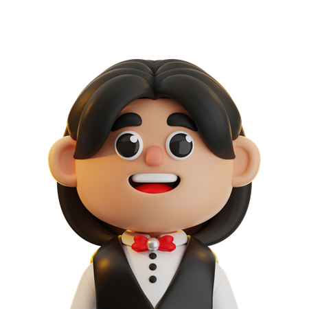 Garçonete  3D Icon