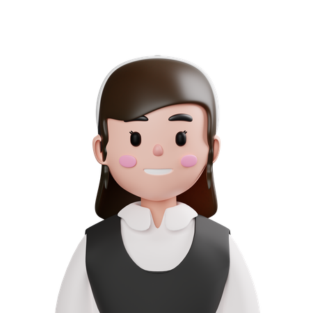 Garçonete  3D Icon