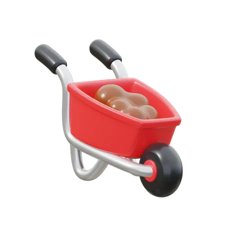 Garden Barrow  3D Icon