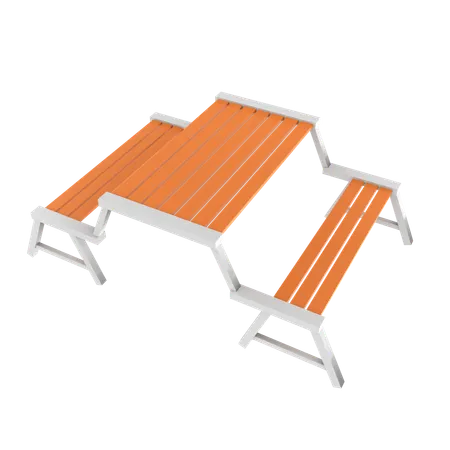 Garden bench  3D Icon