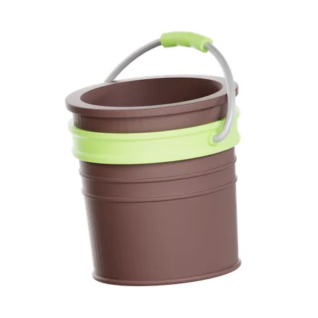 Garden Bucket  3D Icon