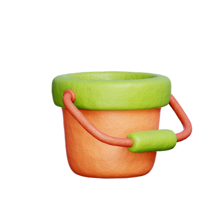 Garden Bucket  3D Icon
