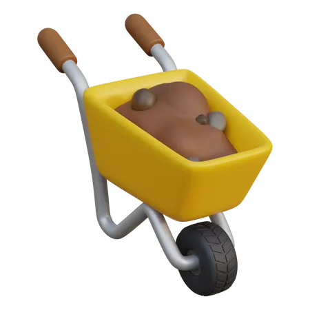 Garden Cart  3D Icon