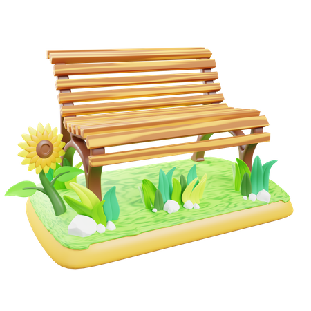 Garden Chair  3D Icon