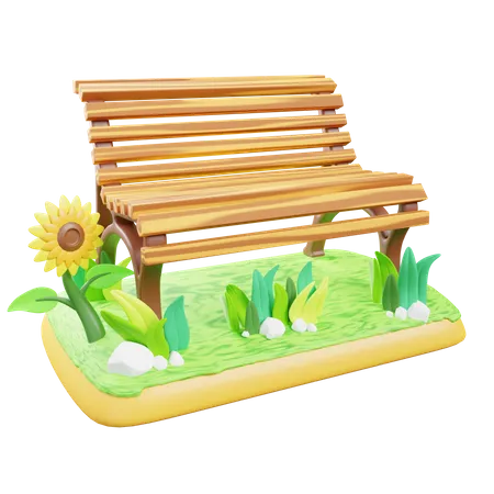 Garden Chair  3D Icon