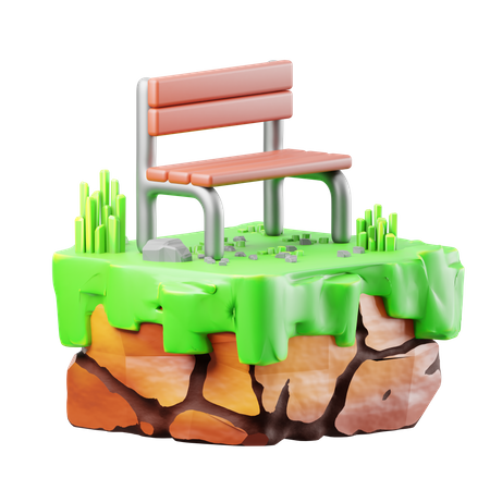 Garden Chair  3D Icon