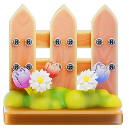 Garden Fence  3D Icon