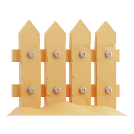 Garden Fence  3D Icon