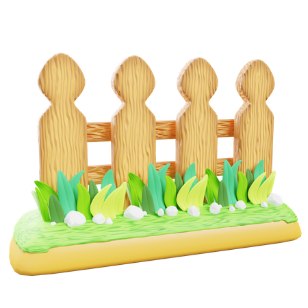 Garden Fence  3D Icon