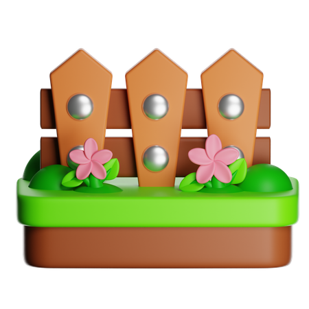 Garden Fence  3D Icon