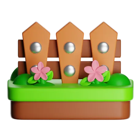 Garden Fence  3D Icon
