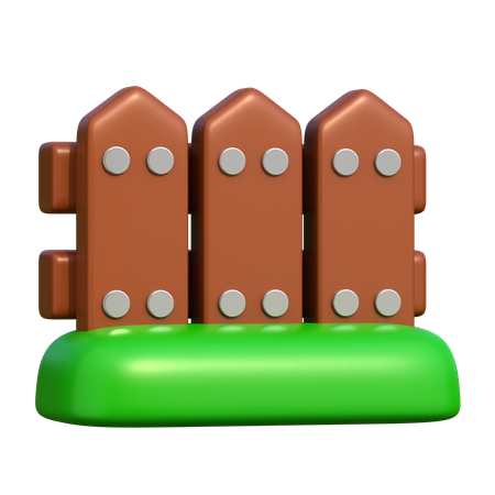 Garden Fence  3D Icon