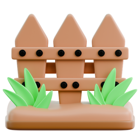 Garden Fence  3D Icon