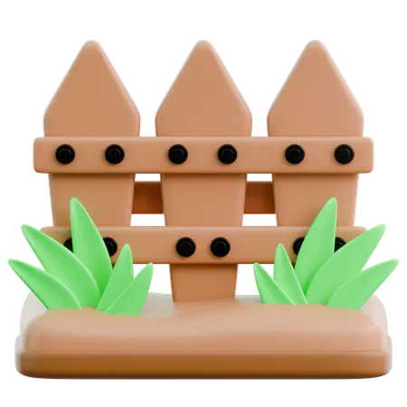 Garden Fence  3D Icon