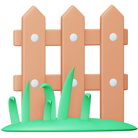 Garden Fence  3D Icon