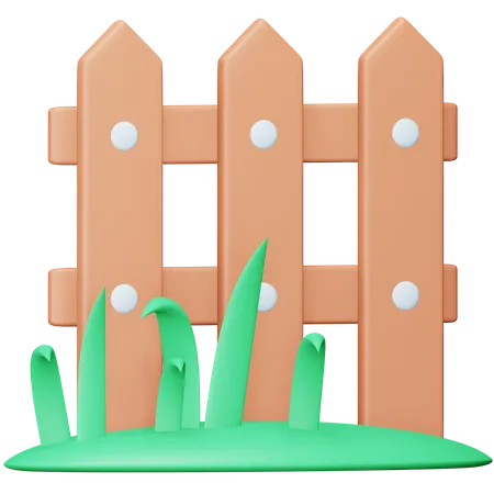 Garden Fence  3D Icon