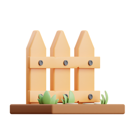 Garden Fence  3D Icon