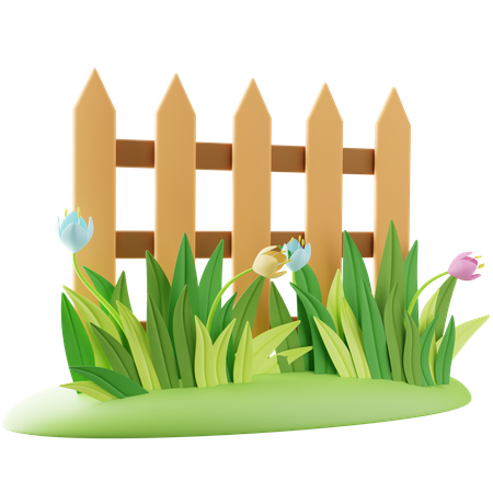 Garden Fence  3D Icon