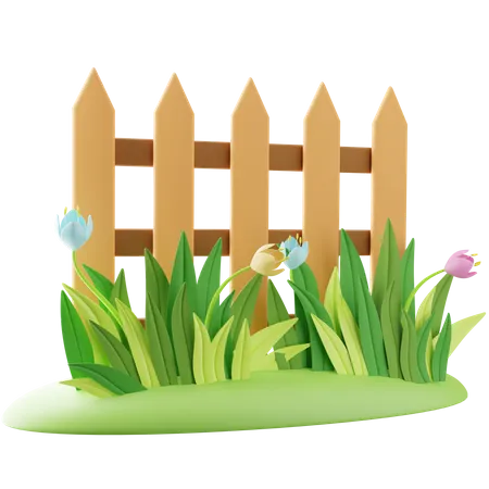 Garden Fence  3D Icon