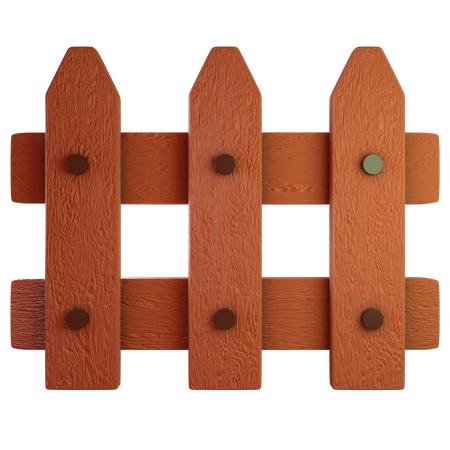 Garden Fence  3D Icon