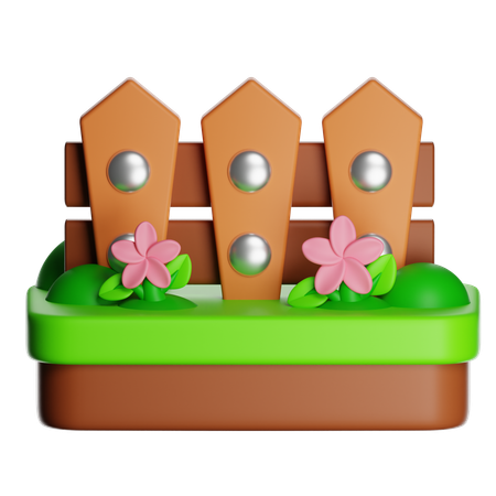 Garden Fence  3D Icon