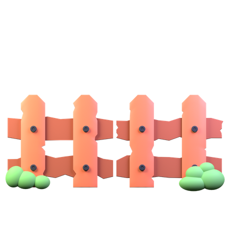 Garden Fence  3D Icon
