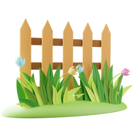 Garden Fence  3D Icon