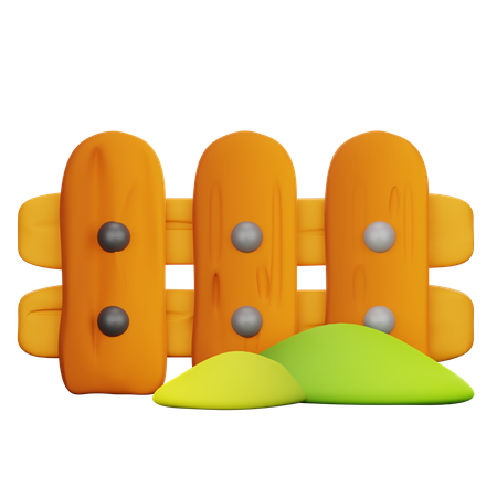 Garden Fence  3D Icon