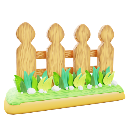 Garden Fence  3D Icon