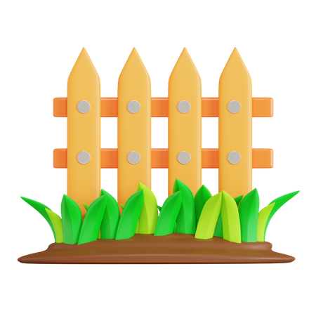 Garden Fence  3D Icon