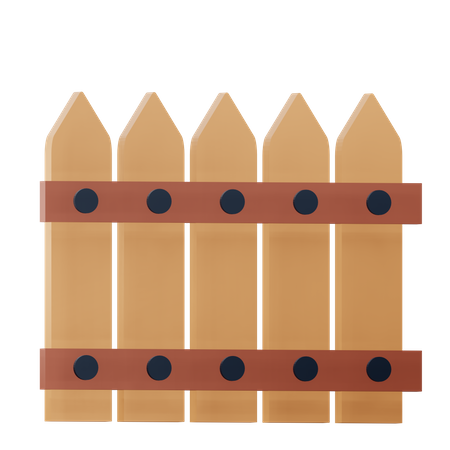 Garden Fence  3D Icon