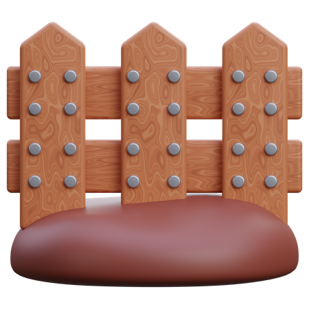 Garden Fence  3D Icon