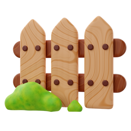 Garden Fence  3D Icon