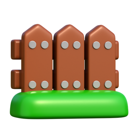 Garden Fence  3D Icon