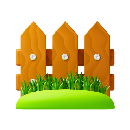 Garden Fence  3D Icon