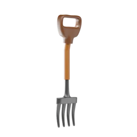 Garden Fork  3D Icon